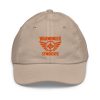 Orange Embroidered Brand Logo Baseball Cap | Youth Classic