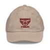 Maroon Embroidered Brand Logo Baseball Cap | Youth Classic