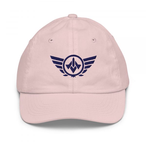 Navy Embroidered Logo Baseball Cap | Youth Classic