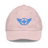 youth-baseball-cap-light-pink-front-68bbb5d444b51.jpg Aqua Embroidered Logo Baseball Cap | Youth Classic