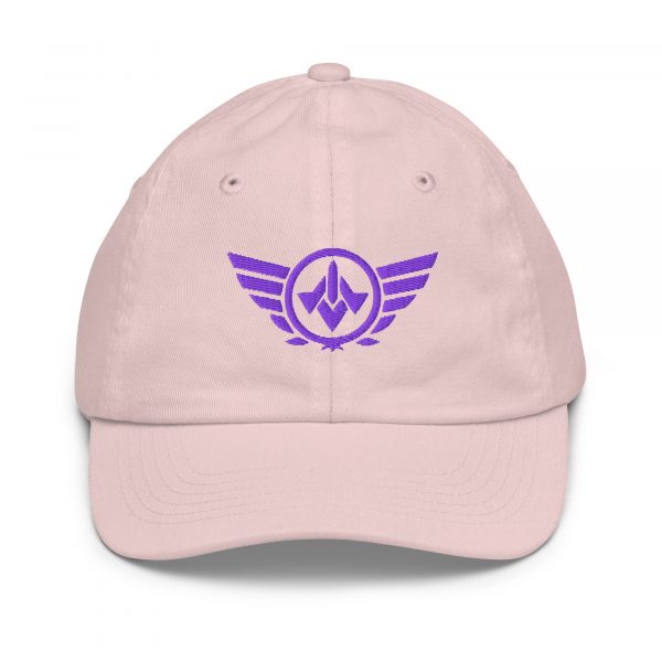 Purple Embroidered Logo Baseball Cap | Youth Classic