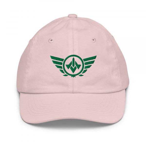 Kelly Green Embroidered Logo Baseball Cap | Youth Classic
