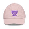 Purple Embroidered Brand Logo Baseball Cap | Youth Classic