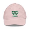 Kelly Green Embroidered Brand Logo Baseball Cap | Youth Classic