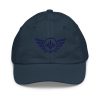 Navy Embroidered Logo Baseball Cap | Youth Classic