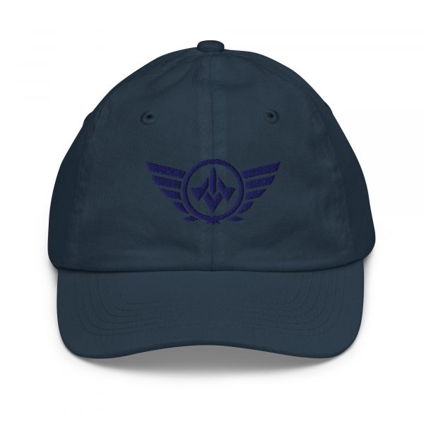Navy Embroidered Logo Baseball Cap | Youth Classic