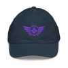 Purple Embroidered Logo Baseball Cap | Youth Classic
