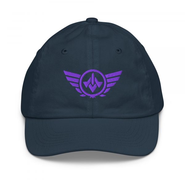 Purple Embroidered Logo Baseball Cap | Youth Classic