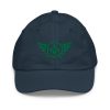 Kelly Green Embroidered Logo Baseball Cap | Youth Classic
