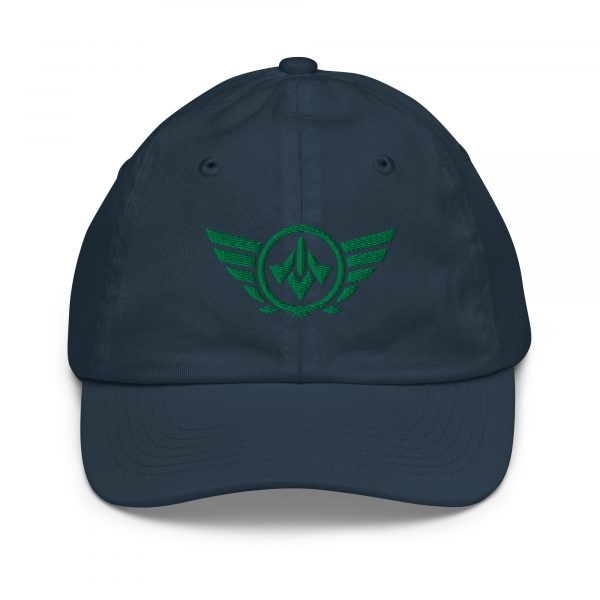 Kelly Green Embroidered Logo Baseball Cap | Youth Classic