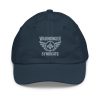 Grey Embroidered Brand Logo Baseball Cap | Youth Classic