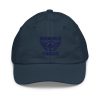 Navy Embroidered Brand Logo Baseball Cap | Youth Classic