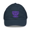 Purple Embroidered Brand Logo Baseball Cap | Youth Classic