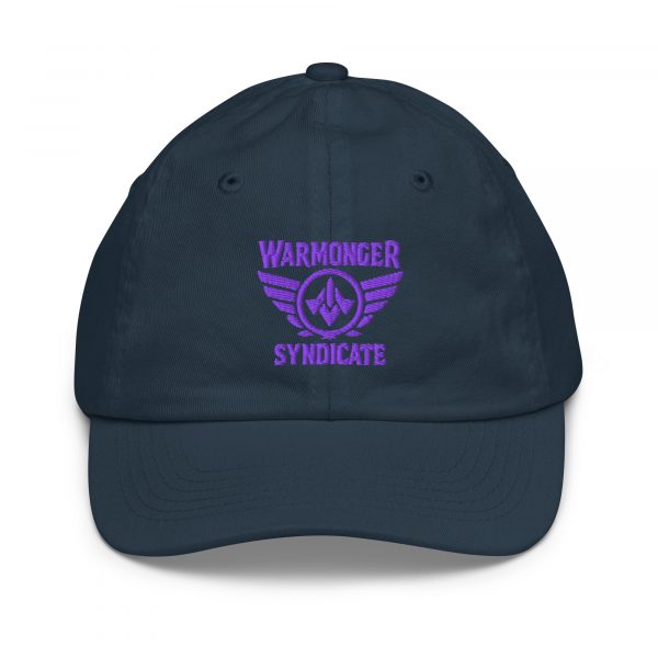 Purple Embroidered Brand Logo Baseball Cap | Youth Classic