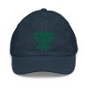 Kelly Green Embroidered Brand Logo Baseball Cap | Youth Classic