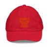 Orange Embroidered Brand Logo Baseball Cap | Youth Classic