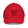 Maroon Embroidered Brand Logo Baseball Cap | Youth Classic
