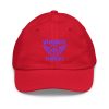 Purple Embroidered Brand Logo Baseball Cap | Youth Classic