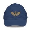 Old Gold Embroidered Logo Baseball Cap | Youth Classic