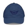 Navy Embroidered Logo Baseball Cap | Youth Classic
