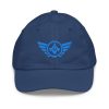 youth-baseball-cap-royal-front-68bbb5d441312.jpg Aqua Embroidered Logo Baseball Cap | Youth Classic