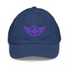 Purple Embroidered Logo Baseball Cap | Youth Classic
