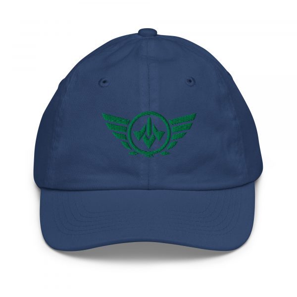 Kelly Green Embroidered Logo Baseball Cap | Youth Classic