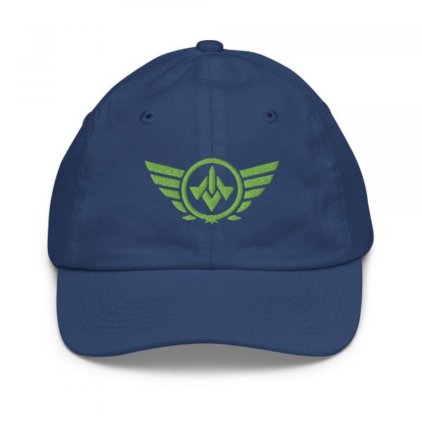 Kiwi Green Embroidered Logo Baseball Cap | Youth Classic