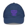Purple Embroidered Brand Logo Baseball Cap | Youth Classic