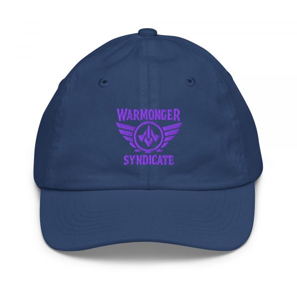 Purple Embroidered Brand Logo Baseball Cap | Youth Classic