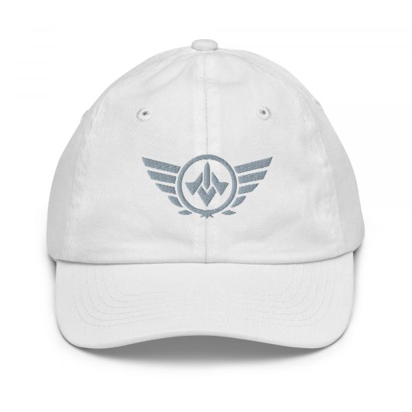 Grey Embroidered Logo Baseball Cap | Youth Classic