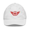 Red Embroidered Logo Baseball Cap | Youth Classic