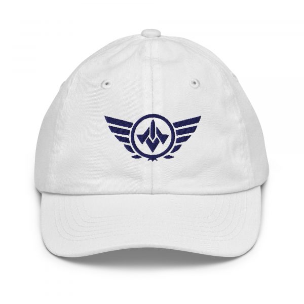 Navy Embroidered Logo Baseball Cap | Youth Classic