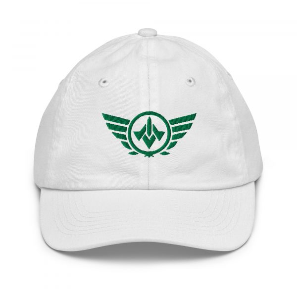Kelly Green Embroidered Logo Baseball Cap | Youth Classic