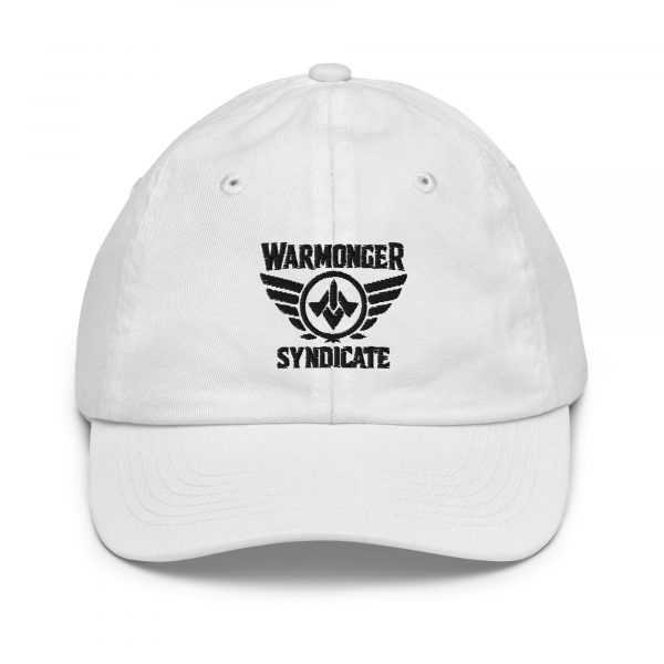 Black Embroidered Brand Logo Baseball Cap | Youth Classic