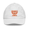 Orange Embroidered Brand Logo Baseball Cap | Youth Classic