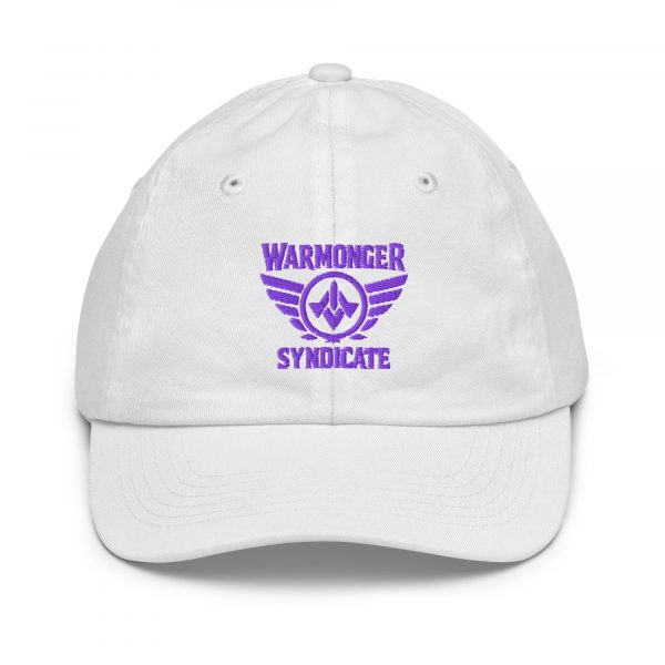 Purple Embroidered Brand Logo Baseball Cap | Youth Classic