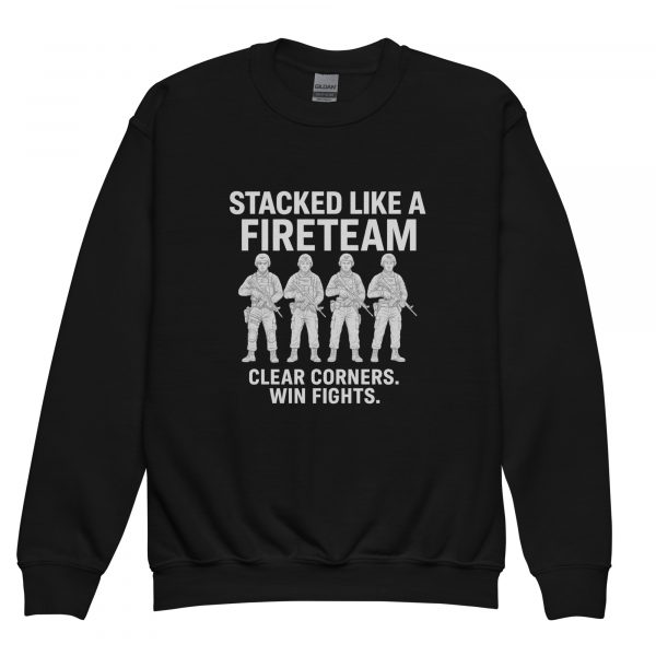 Stacked Like A Fireteam Crewneck | Youth Classic | XS-XL