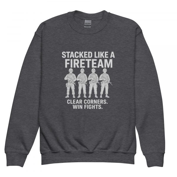 Stacked Like A Fireteam Crewneck | Youth Classic | XS-XL