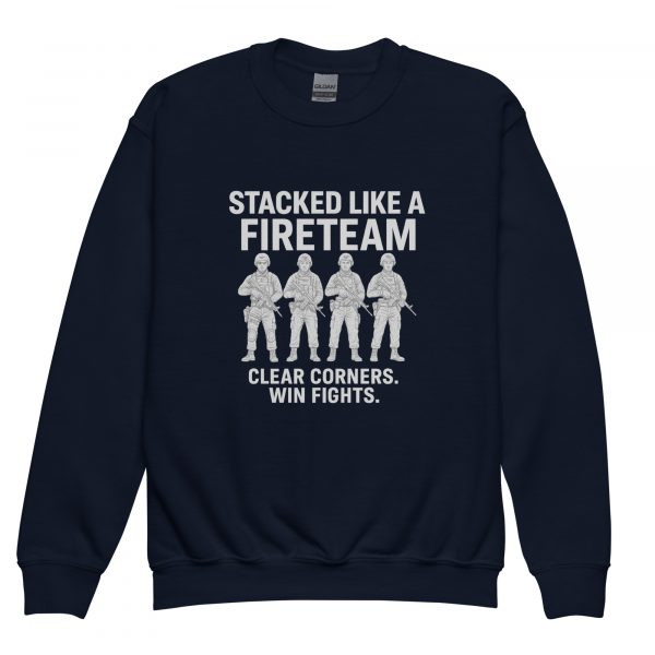 Stacked Like A Fireteam Crewneck | Youth Classic | XS-XL