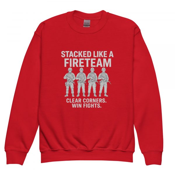 Stacked Like A Fireteam Crewneck | Youth Classic | XS-XL