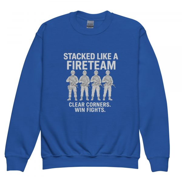 Stacked Like A Fireteam Crewneck | Youth Classic | XS-XL