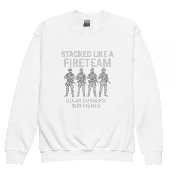 Stacked Like A Fireteam Crewneck | Youth Classic | XS-XL