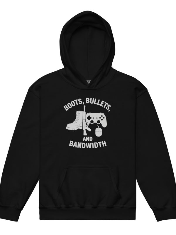 Boots, Bullets, and Bandwidth Hoodie | Youth Classic | XS-XL