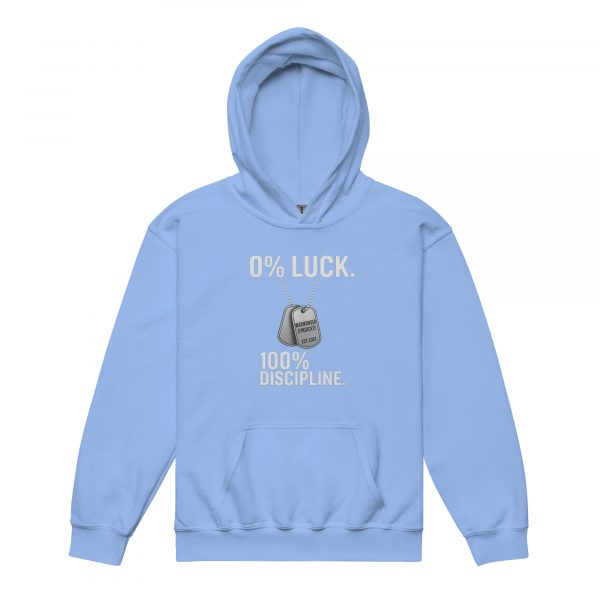 0% Luck 100% Discipline Hoodie | Youth Classic | XS-XL
