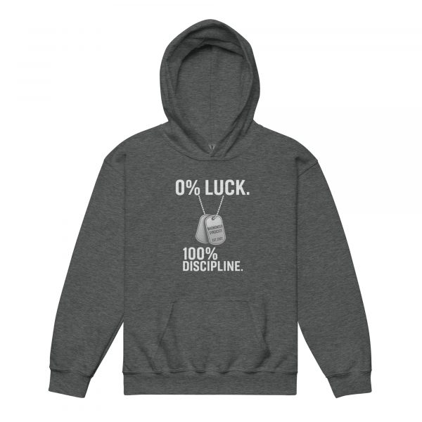 0% Luck 100% Discipline Hoodie | Youth Classic | XS-XL