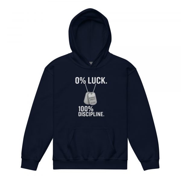 0% Luck 100% Discipline Hoodie | Youth Classic | XS-XL
