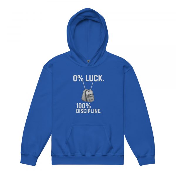 0% Luck 100% Discipline Hoodie | Youth Classic | XS-XL