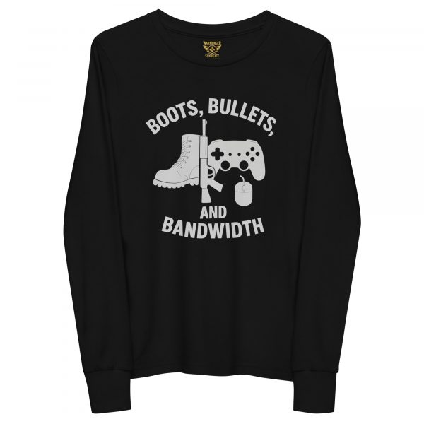 Boots, Bullets, and Bandwidth Long Sleeve | Youth Premium | S-L