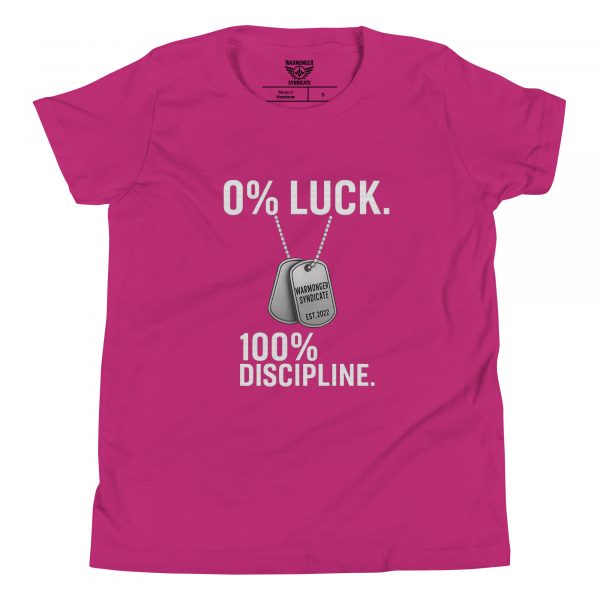 0% Luck 100% Discipline Tee | Youth Premium | S-XL